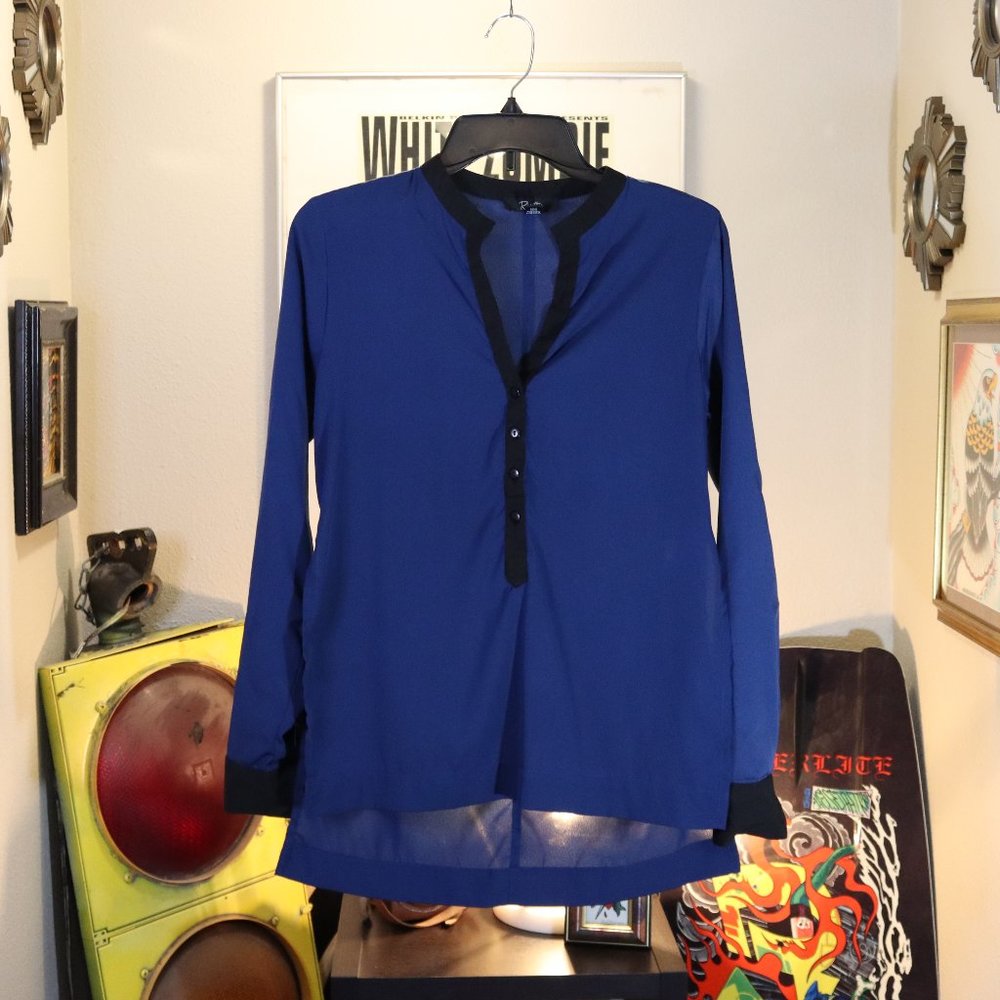 Blue and Black Shirt